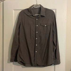 Criquet corduroy long sleeve shirt with Pearl type snaps